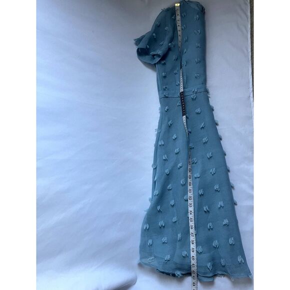 Anthropologie Sunday in Brooklyn Glenda Textured Dress Baby Blue Size M Flare - Picture 12 of 12
